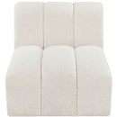  Manufacturer Color_Cream -- Arc Cream Boucle Fabric Upholstered Modular Straight Chair IMAGE 5