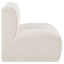  Manufacturer Color_Cream -- Arc Cream Boucle Fabric Upholstered Modular Straight Chair IMAGE 6