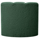  Manufacturer Color_Green -- Arc Green Boucle Fabric Upholstered Modular Curved Corner Chair IMAGE 3