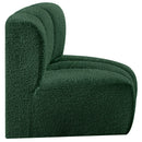  Manufacturer Color_Green -- Arc Green Boucle Fabric Upholstered Modular Curved Corner Chair IMAGE 6