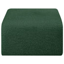  Manufacturer Color_Green -- Arc Green Boucle Fabric Upholstered Modular Ottoman IMAGE 4