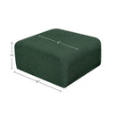  Manufacturer Color_Green -- Arc Green Boucle Fabric Upholstered Modular Ottoman IMAGE 6