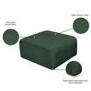  Manufacturer Color_Green -- Arc Green Boucle Fabric Upholstered Modular Ottoman IMAGE 7