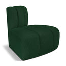  Manufacturer Color_Green -- Arc Green Boucle Fabric Upholstered Modular Reverse Corner Chair IMAGE 1