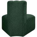 Meridian Arc Green Boucle Fabric Reverse Corner IMAGE 3