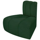  Manufacturer Color_Green -- Arc Green Boucle Fabric Upholstered Modular Reverse Corner Chair IMAGE 6