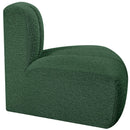 Manufacturer Color_Green -- Arc Green Boucle Fabric Upholstered Modular Reverse Corner Chair IMAGE 7