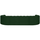  Manufacturer Color_Green -- Arc 161" Green Boucle Fabric Upholstered 10 pc Modular Sectional IMAGE 3