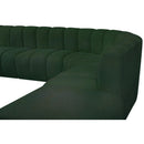 Manufacturer Color_Green -- Arc 161" Green Boucle Fabric Upholstered 10 pc Modular Sectional IMAGE 7