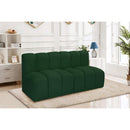  Manufacturer Color_Green -- Arc 60" Green Boucle Fabric Upholstered 2 pc Modular Sectional IMAGE 2