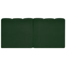  Manufacturer Color_Green -- Arc 60" Green Boucle Fabric Upholstered 2 pc Modular Sectional IMAGE 3