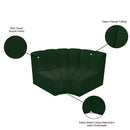  Manufacturer Color_Green -- Arc 60" Green Boucle Fabric Upholstered 2 pc Modular Sectional IMAGE 7