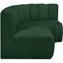  Manufacturer Color_Green -- Arc 84" Green Boucle Fabric Upholstered 3 pc Modular Sectional IMAGE 6