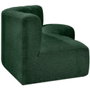  Manufacturer Color_Green -- Arc 86" Green Boucle Fabric Upholstered 3 pc Modular Sectional IMAGE 6