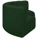 Meridian Arc Green Boucle Fabric 3 pc Modular Sectional IMAGE 6