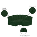  Manufacturer Color_Green -- Arc 80" Green Boucle Fabric Upholstered 3 pc Modular Sectional IMAGE 9