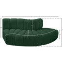  Manufacturer Color_Green -- Arc 77" Green Boucle Fabric Upholstered 3 pc Modular Sectional IMAGE 6