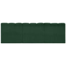  Manufacturer Color_Green -- Arc 89.5" Green Boucle Fabric Upholstered 3 pc Modular Sectional IMAGE 3
