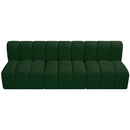  Manufacturer Color_Green -- Arc 89.5" Green Boucle Fabric Upholstered 3 pc Modular Sectional IMAGE 5