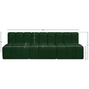  Manufacturer Color_Green -- Arc 89.5" Green Boucle Fabric Upholstered 3 pc Modular Sectional IMAGE 8