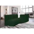  Manufacturer Color_Green -- Arc 108" Green Boucle Fabric Upholstered 4 pc Modular Sectional IMAGE 2