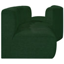  Manufacturer Color_Green -- Arc 108" Green Boucle Fabric Upholstered 4 pc Modular Sectional IMAGE 5
