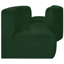 Meridian Arc Green Boucle Fabric 4 pc Modular Sectional IMAGE 5