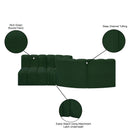  Manufacturer Color_Green -- Arc 108" Green Boucle Fabric Upholstered 4 pc Modular Sectional IMAGE 8