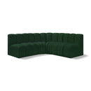 Manufacturer Color_Green -- Arc 103" Green Boucle Fabric Upholstered 4 pc Modular Sectional IMAGE 1