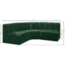  Manufacturer Color_Green -- Arc 103" Green Boucle Fabric Upholstered 4 pc Modular Sectional IMAGE 8