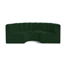  Manufacturer Color_Green -- Arc 88" Green Boucle Fabric Upholstered 4 pc Modular Sectional IMAGE 1