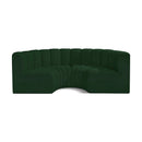 Meridian Arc Green Boucle Fabric 4 pc Modular Sectional IMAGE 1