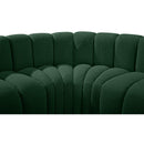  Manufacturer Color_Green -- Arc 88" Green Boucle Fabric Upholstered 4 pc Modular Sectional IMAGE 7