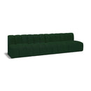  Manufacturer Color_Green -- Arc 119" Green Boucle Fabric Upholstered 4 pc Modular Sectional IMAGE 1