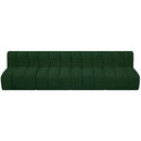  Manufacturer Color_Green -- Arc 119" Green Boucle Fabric Upholstered 4 pc Modular Sectional IMAGE 5