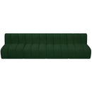 Meridian Arc Green Boucle Fabric 4 pc Modular Sectional IMAGE 5