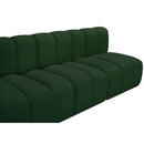  Manufacturer Color_Green -- Arc 119" Green Boucle Fabric Upholstered 4 pc Modular Sectional IMAGE 7