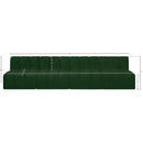  Manufacturer Color_Green -- Arc 119" Green Boucle Fabric Upholstered 4 pc Modular Sectional IMAGE 8