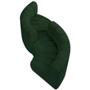  Manufacturer Color_Green -- Arc 102" Green Boucle Fabric Upholstered 4 pc Modular Sectional IMAGE 4