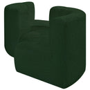  Manufacturer Color_Green -- Arc 102" Green Boucle Fabric Upholstered 4 pc Modular Sectional IMAGE 5