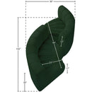  Manufacturer Color_Green -- Arc 102" Green Boucle Fabric Upholstered 4 pc Modular Sectional IMAGE 8