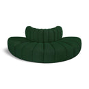  Manufacturer Color_Green -- Arc 90" Green Boucle Fabric Upholstered 4 pc Modular Sectional IMAGE 1