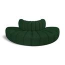 Meridian Arc Green Boucle Fabric 4 pc Modular Sectional IMAGE 1