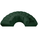  Manufacturer Color_Green -- Arc 90" Green Boucle Fabric Upholstered 4 pc Modular Sectional IMAGE 5