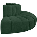  Manufacturer Color_Green -- Arc 90" Green Boucle Fabric Upholstered 4 pc Modular Sectional IMAGE 6