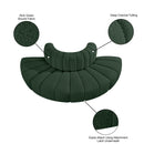  Manufacturer Color_Green -- Arc 90" Green Boucle Fabric Upholstered 4 pc Modular Sectional IMAGE 8