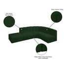  Manufacturer Color_Green -- Arc 127" Green Boucle Fabric Upholstered 5 pc Modular Sectional IMAGE 8