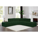  Manufacturer Color_Green -- Arc 146" Green Boucle Fabric Upholstered 6 pc Modular Sectional IMAGE 2