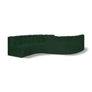  Manufacturer Color_Green -- Arc 145" Green Boucle Fabric Upholstered 6 pc Modular Sectional IMAGE 1