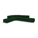  Manufacturer Color_Green -- Arc 172" Green Boucle Fabric Upholstered 7 pc Modular Sectional IMAGE 1